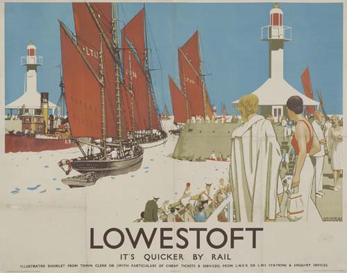 Lowesttoft, It’s Quicker By Rail, Hellustrated, Bookest Moh Town