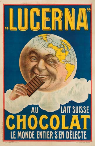 “Lucerna”, Au Lait Suisse, Chocolat, Le Monde Entier S’En Delecte
