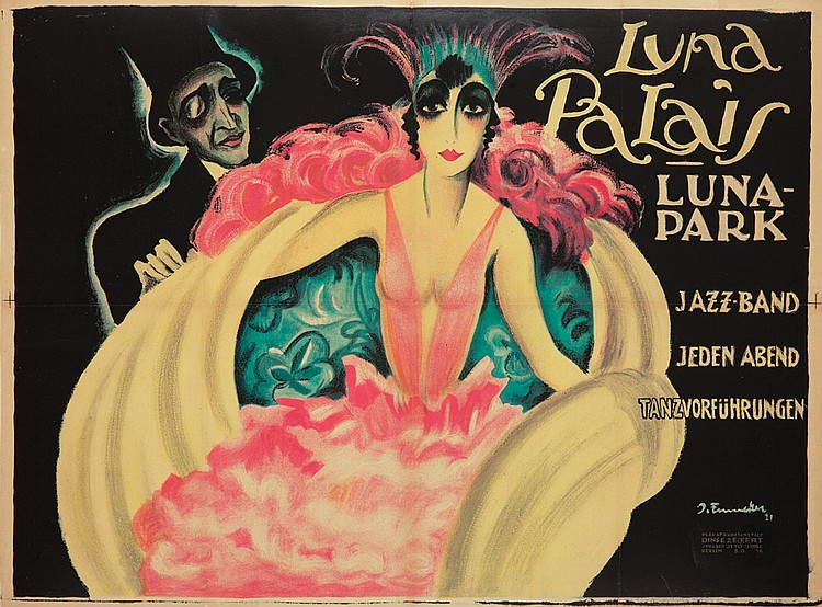 Luna, Palais, Luna-,Park,Jazz-Band, Jeden Abend, Tanzvorfuhrungen, Dinss Zeoert