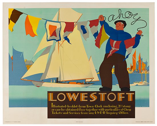 Lowestoft, Iiiusfrated-Booklel-Frpm-Town-Clerh Enclosing 2; Stamp, Or-Can-Be-Oblained-Free–Logethr-With Particulars Of Chep, Tichels-And Services-From Any L.N’E.R.Inquiry-Office.