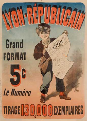 Lyon-republicain, Grand, Format, 5c, Le Numero, Tirage 130,000 Exemplaires