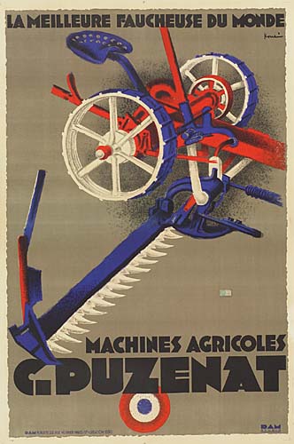 La Meilleure Faucheuse du Monde, Machines Agricoles C. Puzenant, machine