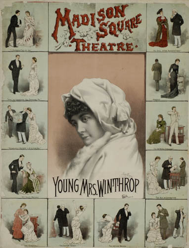 Madison Square Theatre, Young Mrs. Winthrop, woman in white
