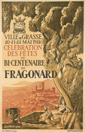 Ville de Grasse Celebration des Fetes du Bi-Centenaire de Fragonard, couple under a tree