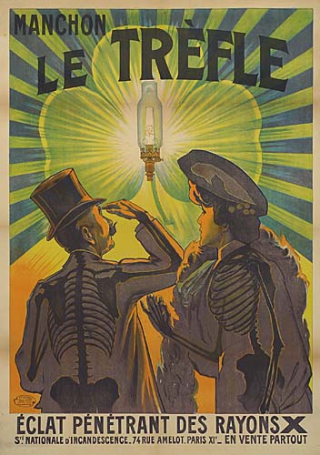 Manchon Le Trefle, light, clover, couple, skeletons