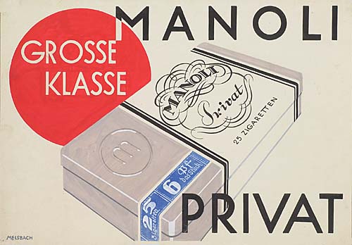 Manoli Privat Grosse Klasse, cigarettes