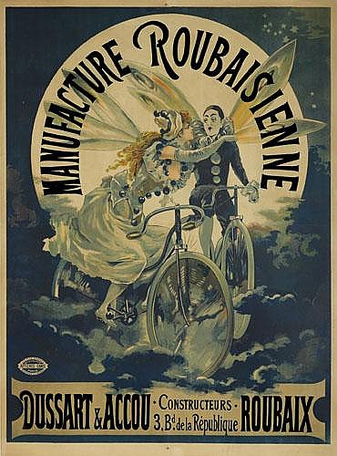 Manufacture Roubaisienne, fairies on bicycles