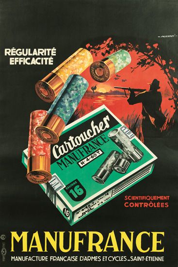 Regularite Efficacite, Cartoucher, Manufrance, bullets