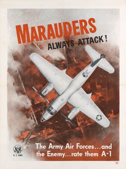 Marauders Always Attack, white plane