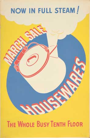 March Sale Housewares, yellow poster