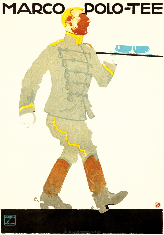 Marco Polo Tee, server in white serves tea