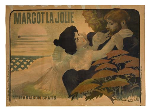 Margot la Jolie, woman in white, man in black