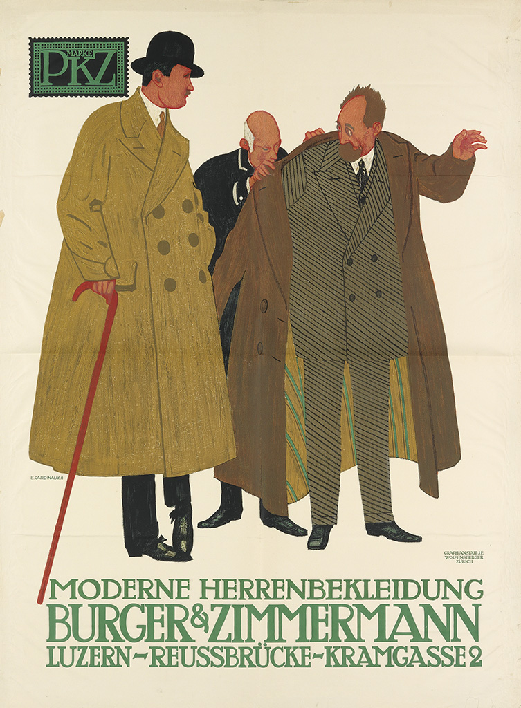 Moderne Herrenbekleidung Burger and Zimmermann, men in overcoats