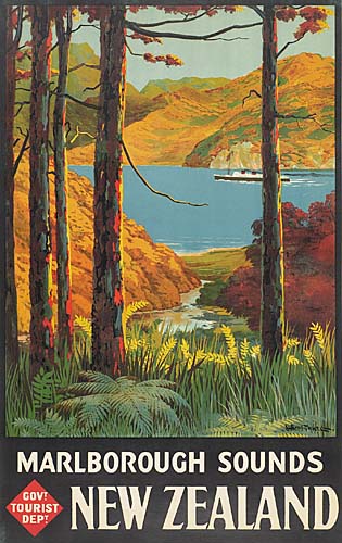 Marlborough Sounds New Zealand, fall colors