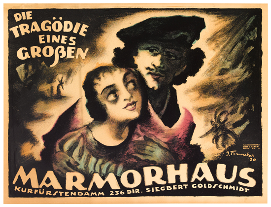 Marmorhaus, man and woman, Die Tragodie Eines Groben