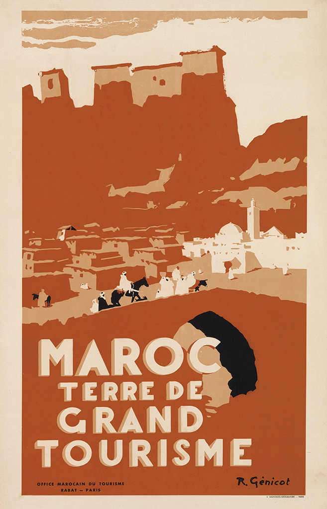 Maroc Terre de Grand Tourisme, brown poster