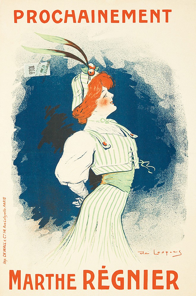 Marthe Regnier, woman in white