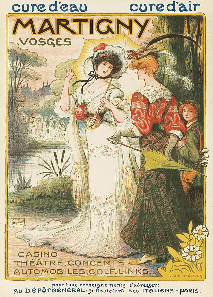 Martigny Vosges, woman in white