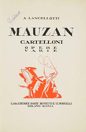 Mauzan Cartelloni Opere Varie, title page