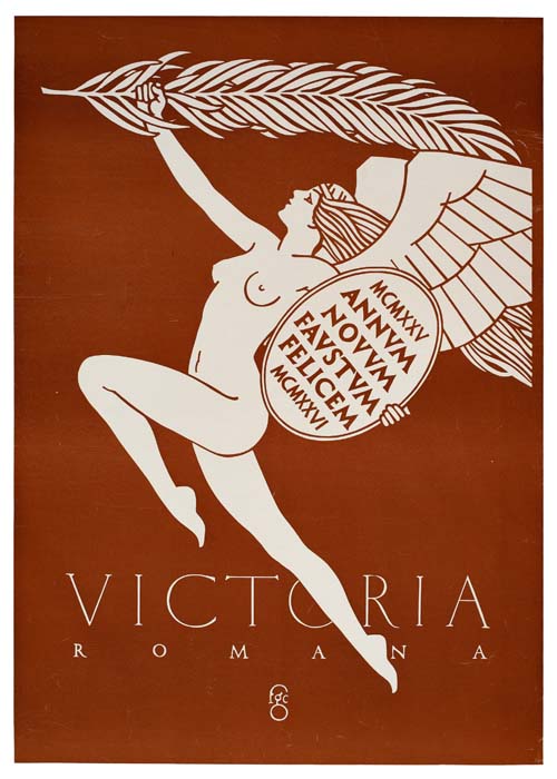 Victoria Romana, brown poster, nude angel
