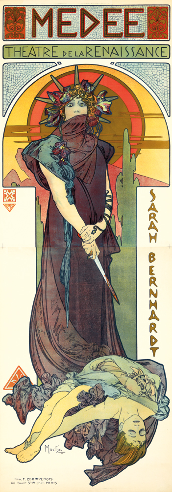 Theatre de la Renaissance Sarah Bernhardt, woman stabs another woman