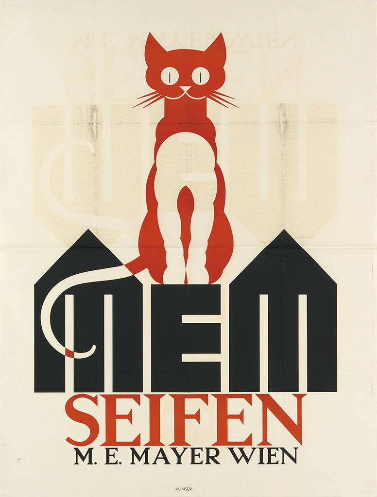 Seifen M.E. Mayer Wien, red cat, MEM