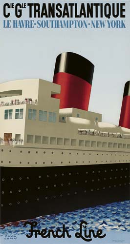 Cie Gle Transatlantique, Le havre-southampton-new york, French line