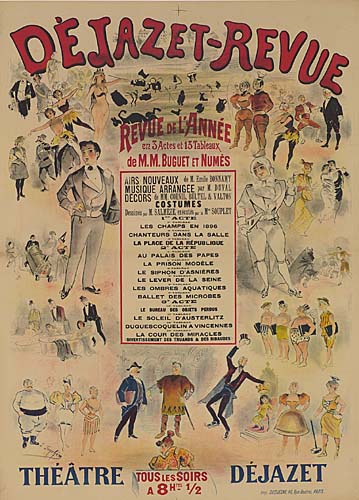 Dejazet-Revue, Revue de lannee, an 3 actes et 13 tableaux, de m.m. Buguet et numes, Theatre dejazet