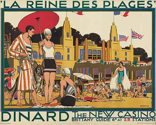 La Reine Des Plages ,Dinard, The New Casino, Brittany Guide-, St Stations