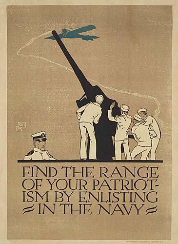Find The Range, Of Your Patriotism, By Enlisting, In The Navy