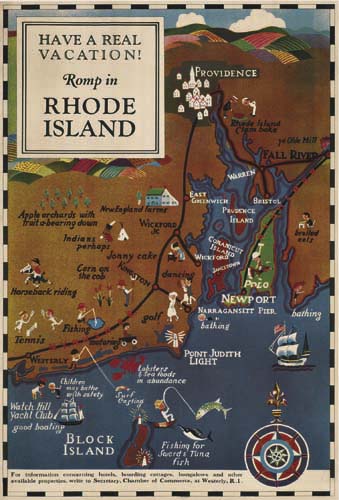 Have A Real, Vacation!, Romp In, Rhode, Island, Providence, Newport, Point Judith, Light, Block, Island