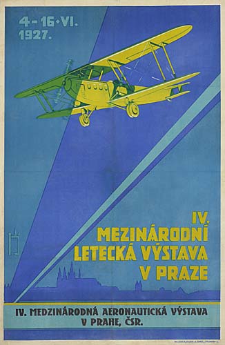 4-16 Vi, 1927, Iv., Mezinarodni, Letecka Vystava, V Praze, Iv. Medzindardona Aeronauticka Vystava V Prahie, Csr.