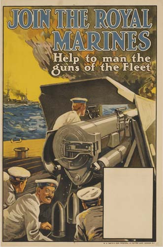 Join the royal, Marines, Help to man the, Guns of the fleet