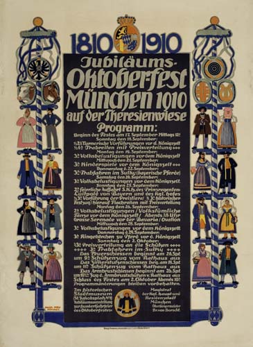 Jubilaums., Oktober-Fest, Munchen 1010, Auf Der theresienwiese, Programme