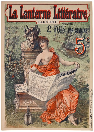 La Lanterne Litteraire, Illustree, Paraissant, 2 Fois Par Semaine, 5c. La Lanter