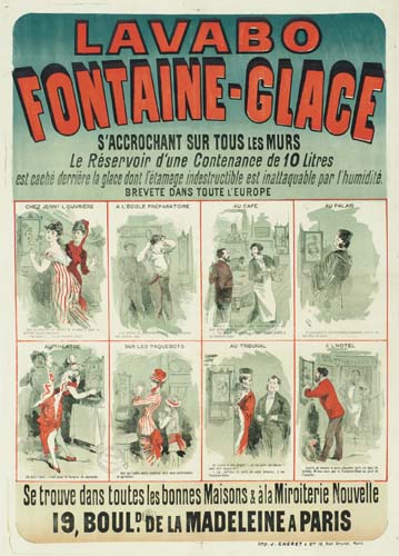 Lavabo Fontaine Glace, Saccrochant, Le Reservoir Dune, Contenance De 10 Liters, eat Cache Glace Telamage Esr Inattaquabble Par , Brevete Dans Toute Leurope, Se Trouve Dans Toutes Les Bonnes Maisons Ala Miroiteria Nouvelle, 19 Boul De La Madeleine A Paris