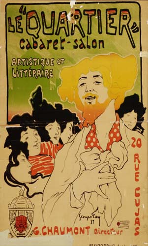 Le quartier, Cabaret-salon, Artistique et, Litteraire, 20 Rue cujas, G. Chaumont Bricccszur