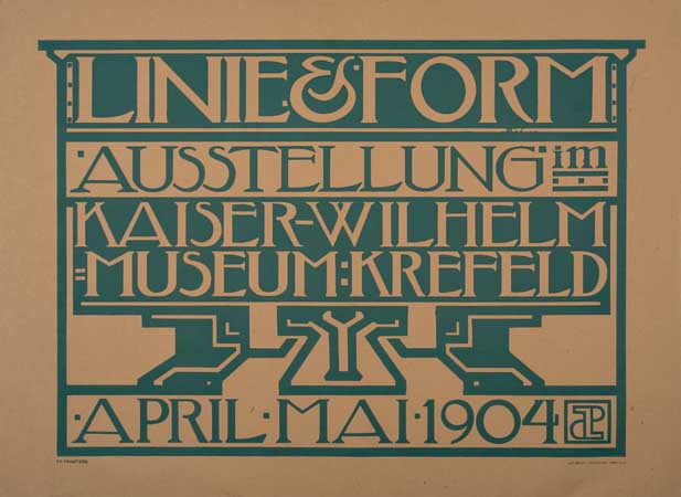 Linie & Form, Ausstellung Im, Kaiser Wilhelm, Museum Krefeld, April Mai 1904
