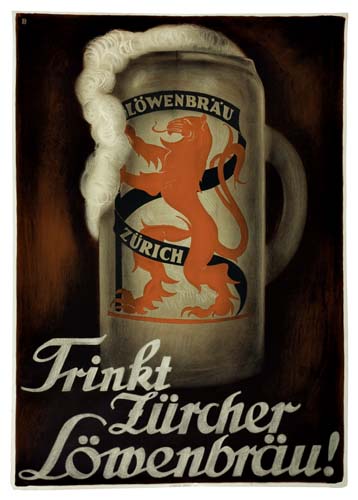 Lowenbrau, Zurich, Frinkt, Liircher, Lowenbriau!