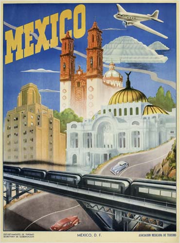 Mexico, travel, planes, train, cars