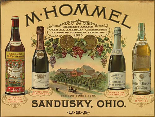 M. Hommel Sandusky, Ohio, wines