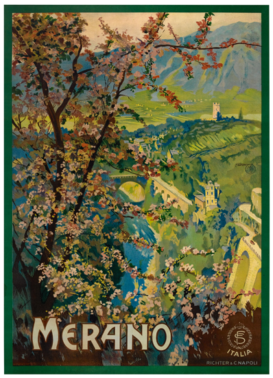 Merano Italia, flowering tree, valley