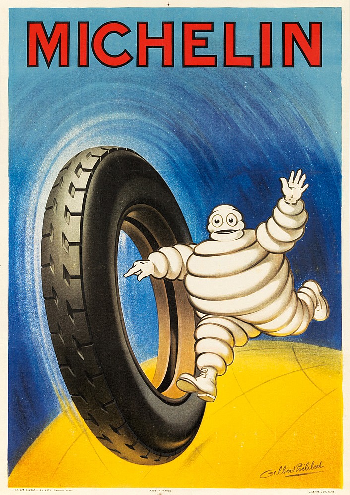 Michelin, Michelin man runs after tire