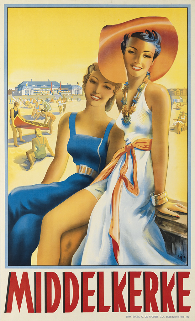 Middelkerke, women on the beach