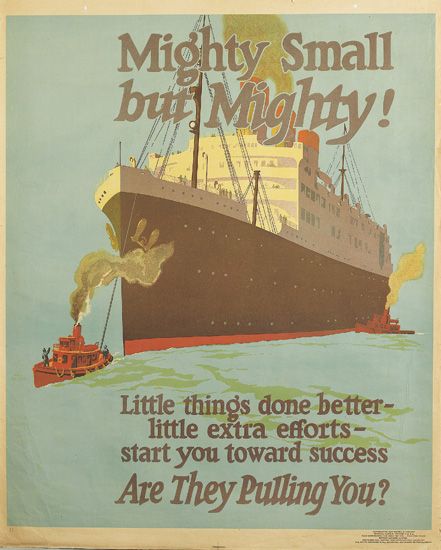 Mighty Small But Mighty, Are They Pulling You? Little boat, big boat