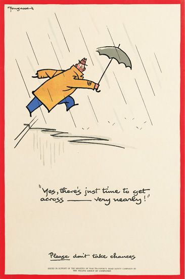 Yes, There’s Just Enough Time to Get Across very nearly, man in the rain