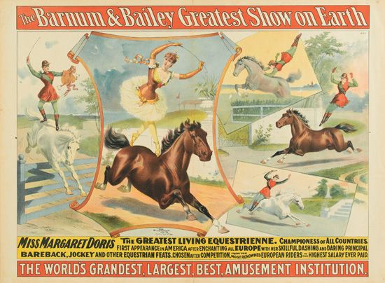 The Barnum and Bailey Greatest Show on Earth, women on horses