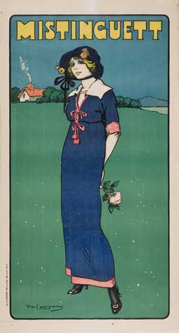 Mistinguett, woman in blue