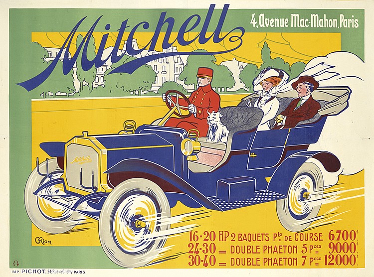 Mitchell, blue car, couple rides
