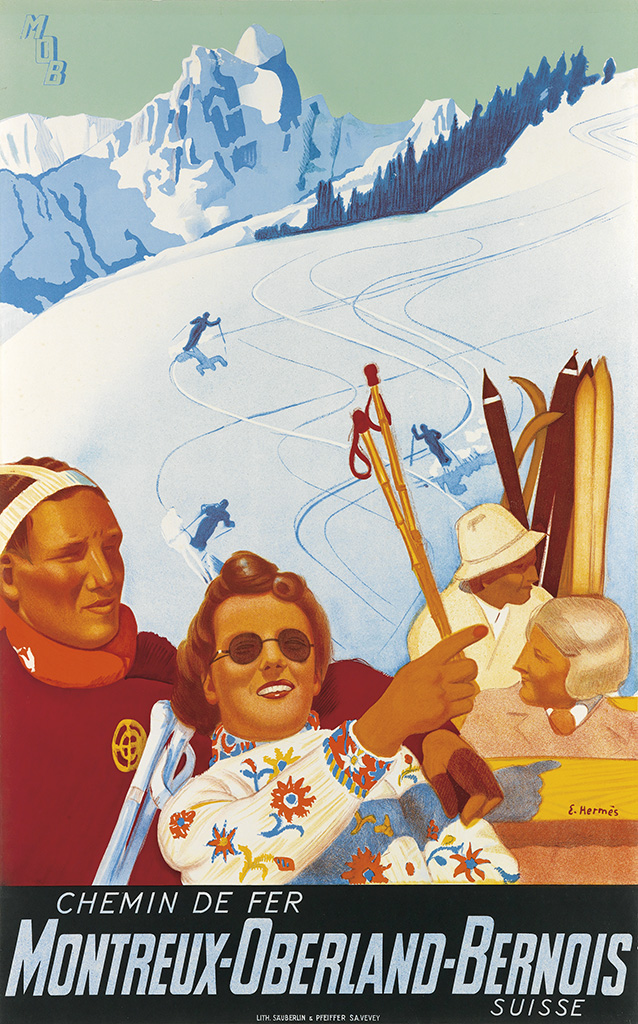 Chemin de Fer Montreux-Oberland-Bernois Suisse, Skiers